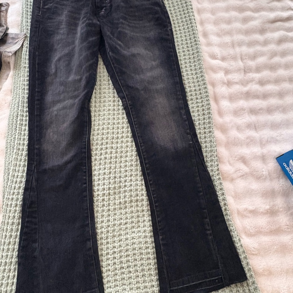 MNML Black Bootcut Jeans for Men